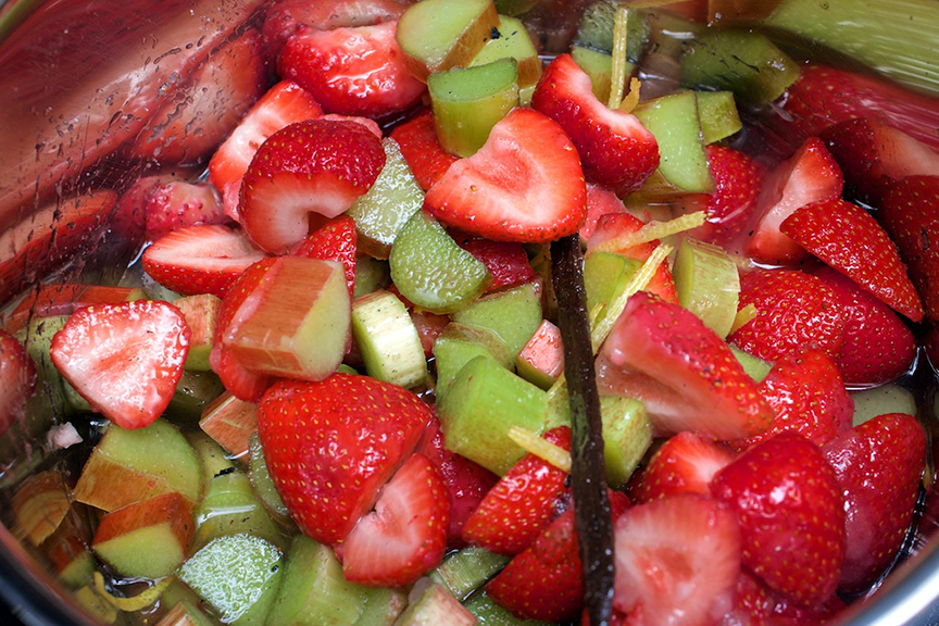 Strawberry Rhubarb Fizz Cocktail – Claudia's Cookbook